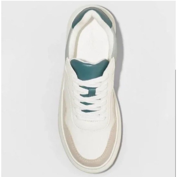 Universal Thread Memory Foam Sports Sneakers, Turquoise, Green size 7 - Picture 3 of 5